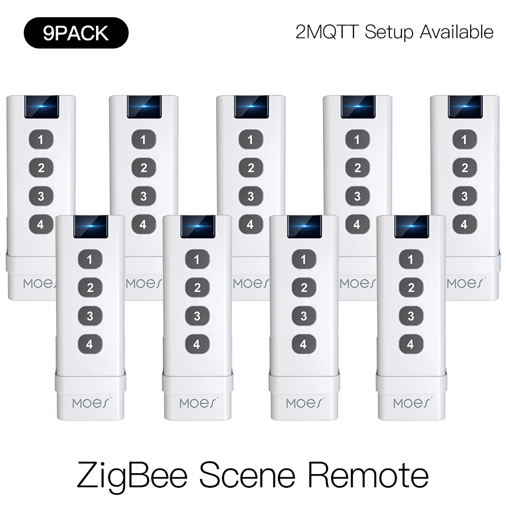 

Пульт дистанционного управления MoesHouse Tuya Smart Life, ZigBee переключатель с 4 клавишами, требуемый сценарий автоматизации, пульт дистанционного упр...