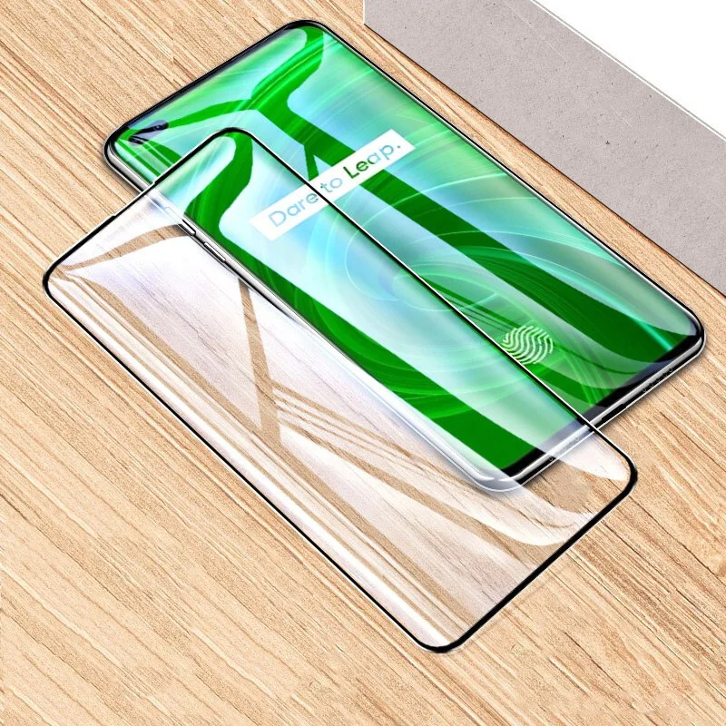 Фото Полное покрытие из закаленного стекла для Realme 7 Pro X X2 X3 X7 XT Pro Lite Superzoom V3 V13 V5 X50 Q3 GT Защитная пленка №5