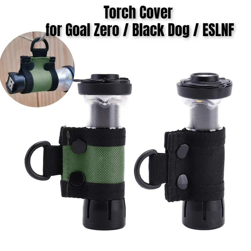 

Multifunctional Portable Camping Torch Cover Non-slipc Flashlight Protective Lamp Holder Case for Goal Zero Black Dog Accessorie