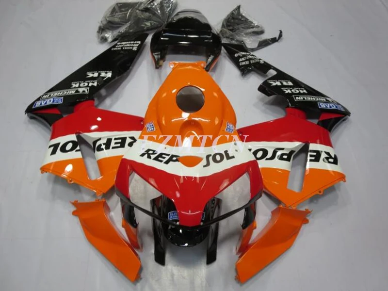 

Style New ABS Whole Motorcycle Fairings Kits Fit For HONDA CBR600RR F5 2005 2006 05 06 Bodywork Set Custom Red Orange