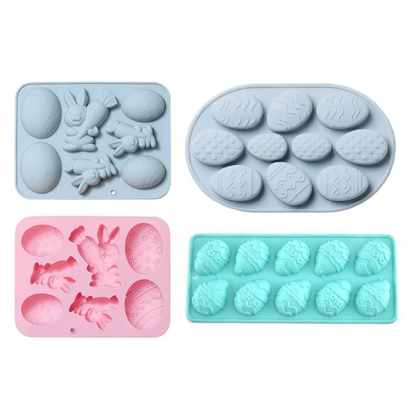 

Easter Series Fondant Mold Chocolate Moulds Baking Cake Molds Clay Moulds Silicone Soap Molds Gift for Hand-Making Lover