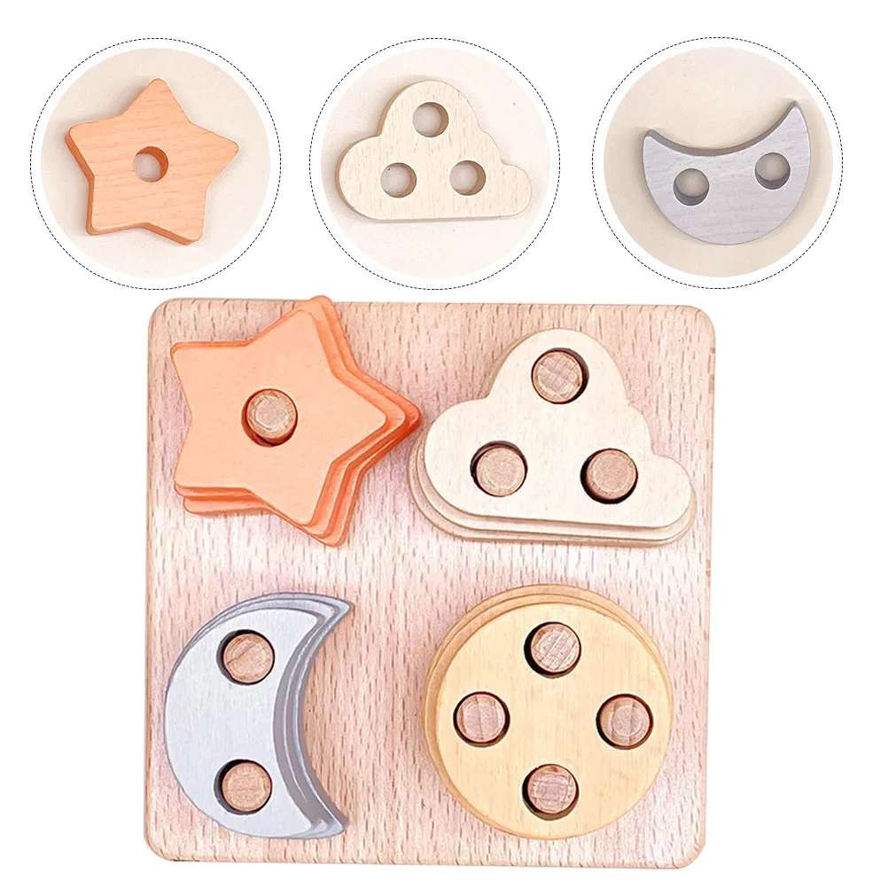 1 набор деревянных штабелируемых игрушек игрушки для малышей сортировки форм