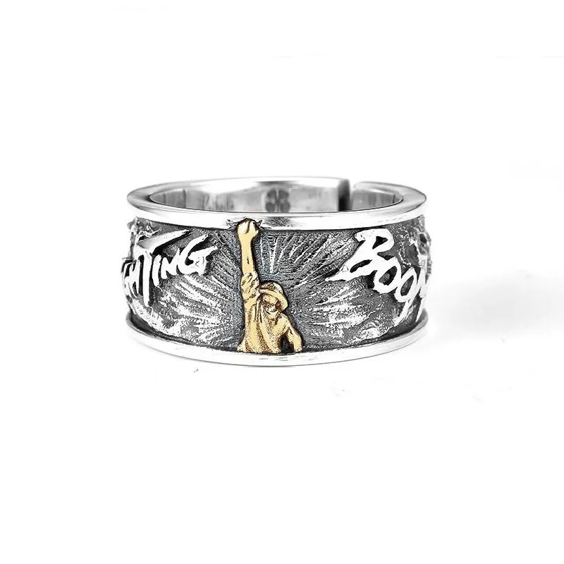 Аниме цельный кусок кольцо обезьянка д Луффи косплей регулируемое открытие