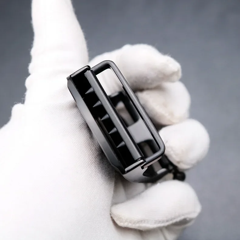 Stainless Steel Automatic Buckling Belt 36.5MM Men's Large Tooth Clip Business Stock Available Inner Wear Loop