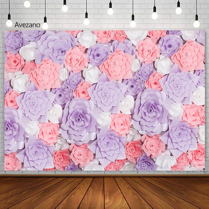 

Avezano Spring Photography Background Flowers Child Birthday Portrait Wedding Party Decor Backdrops Photo Studio Photozone Props