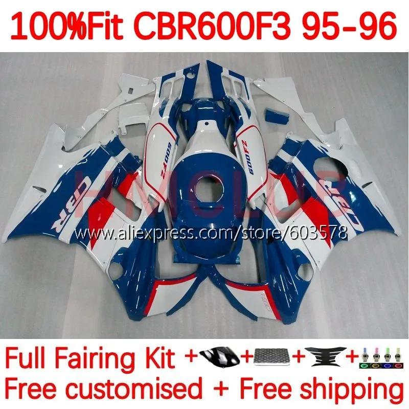 

Корпус инжектора для HONDA CBR 600F3 CBR600F3 CBR600 CBR 600 CC FS F3 95 96 CBR600FS 1995 1996 OEM Обтекатели 141No.16 сине-красный