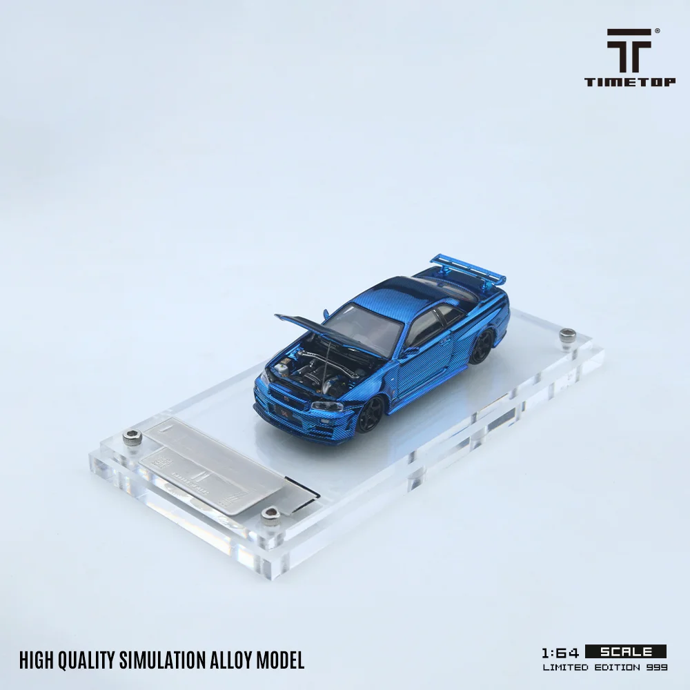 **Preorder **TIME TOP 1:64 R34 Литая под давлением модель автомобиля с гальваническим