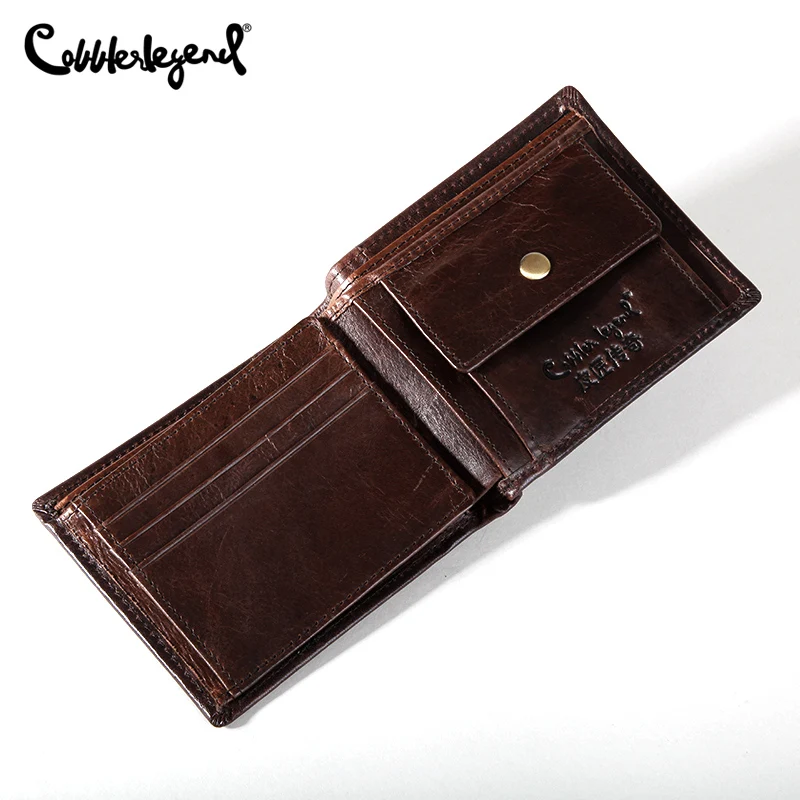 

Cobbler Legend Men Brand Genuine Leather Wallets Handmade Men's Wallets Male Money Purses Coins Wallet With ID Card Holder