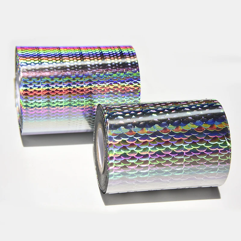 

4cm/8cm X120meters Fish Scale Transfer Foils Hot Stamping Foil For Fishing Lure DIY Fishing Skin Material Laser Foil