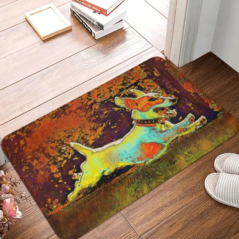 Коврик для входной двери Джек-Рассел-терьер противоскользящий