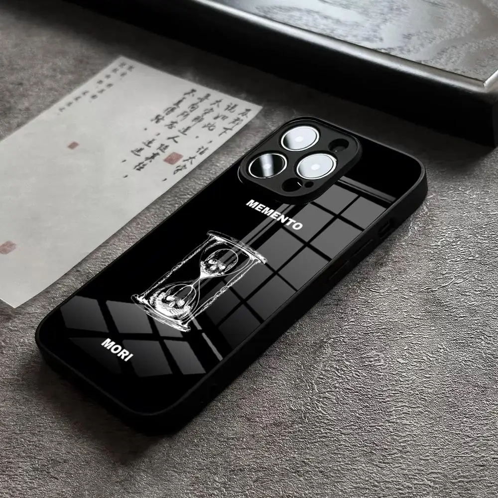 Чехол для телефона Memento Mori iPhone 14 Pro Max 15 12 11 13 Mini X XR XS 16 Plus SE задняя крышка из