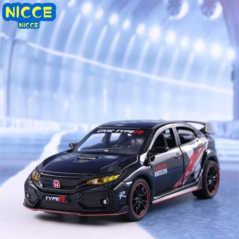 

Nicce 1:32 HONDA CIVIC TYPE-R Alloy Sports Car Model Diecasts Toy Vehicles Metal Car Model Light Sound Collection Toys A108