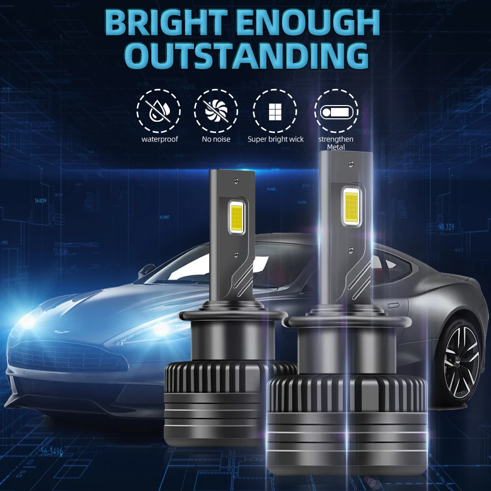 Фото D2S Canbus фонари головного света 120 Вт HID Ксеноновые фары 6000 лм 2001 K Plug & Play для Honda Civic Hatchback 2002 2003 2004 2005 №2