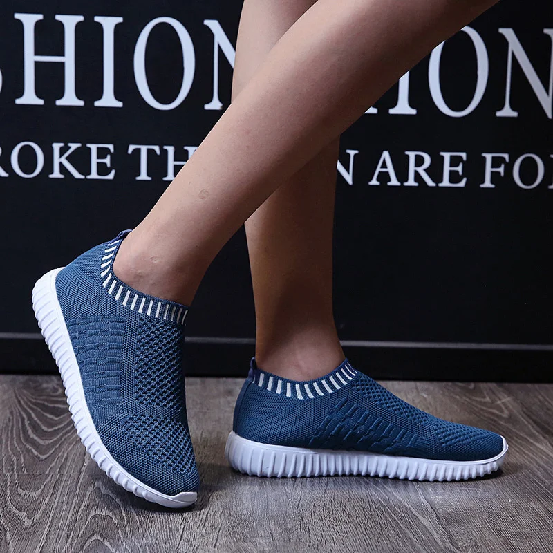 2023 Mesh Sneakers Women Casual Shoes Fashion Sneakers Women Flats Slip on Sock Trainers Ladies Zapatos De Mujer