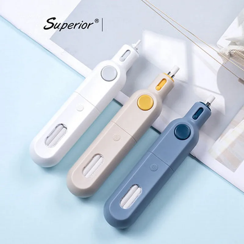 Superior Art Electric Eraser Mechanical Rubbers for Sketch Writing Drawing Battery Powered Student School Office Stationery Gift