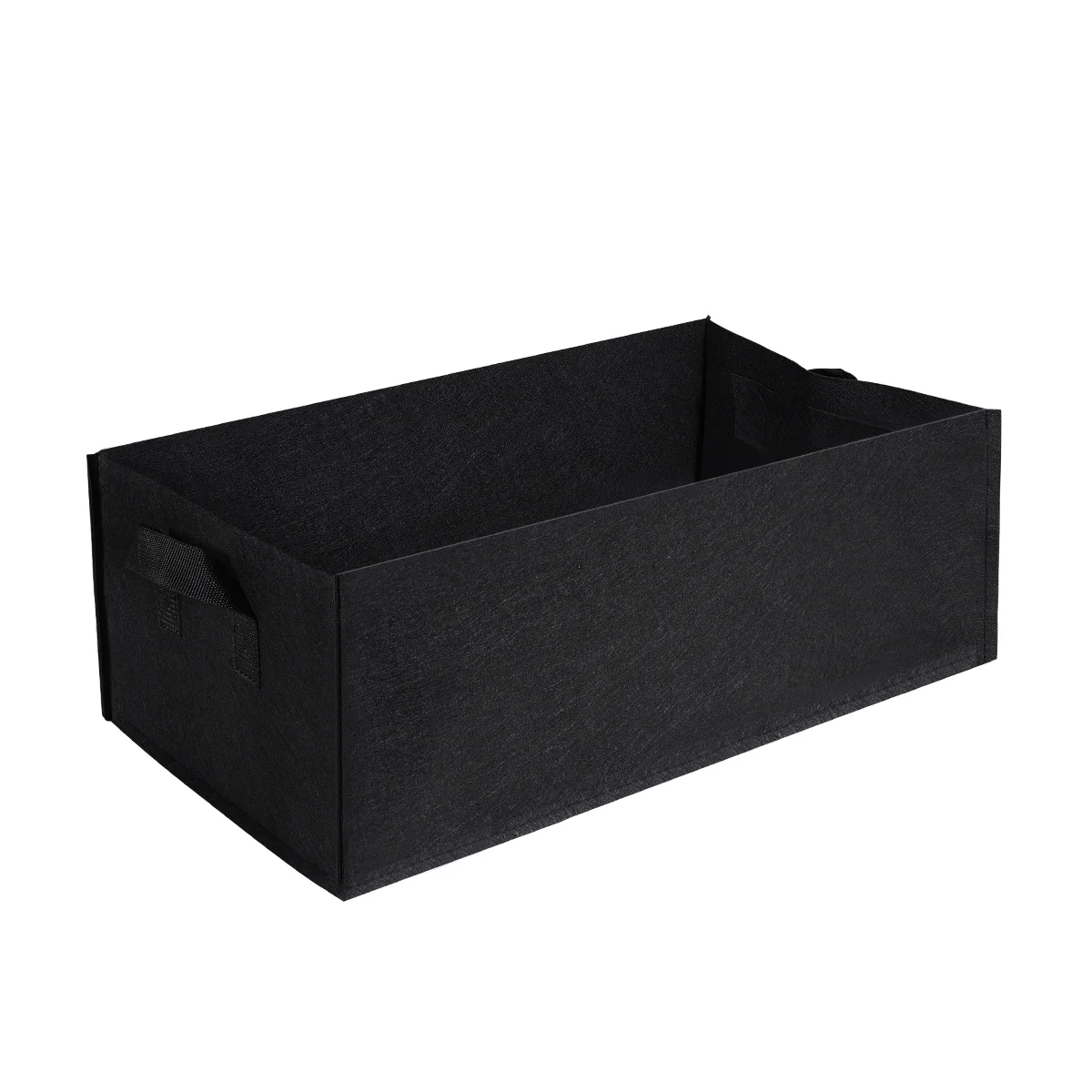 

2Pcs Fabric Pot Rectangular Gallon Growth Bag Felt Flower Container Square Bag Nonwoven Bags