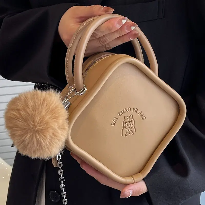 

Xiuya Cute Handbags for Women 2023 Trendyol Small Coin Purse Lady Korean Style All-match Casual Fashion Pu Leather Shoulder Bag