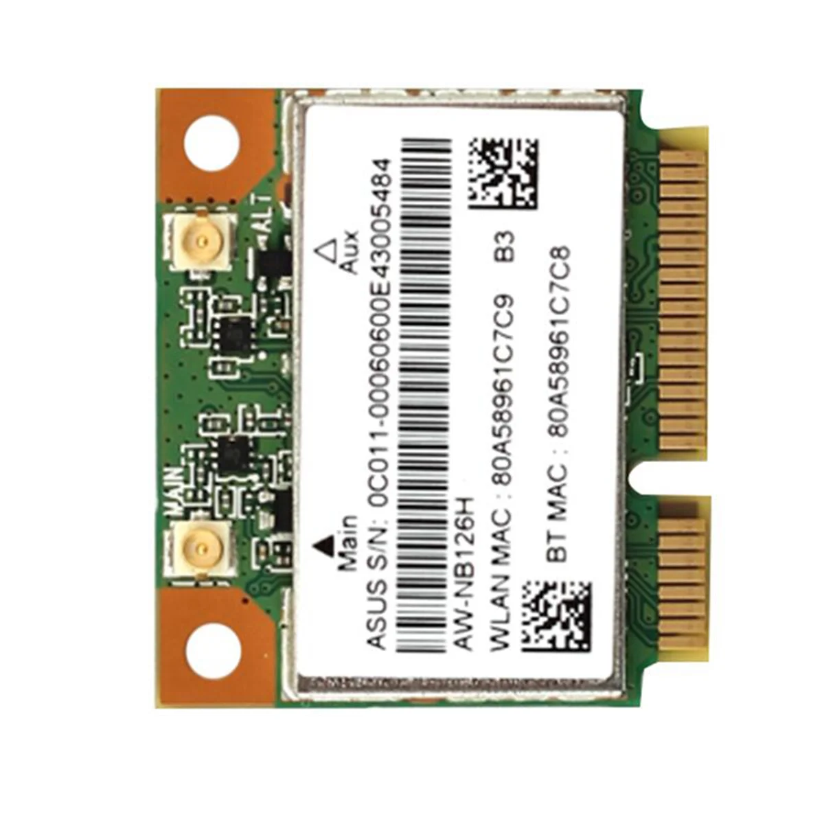 3X Новая для AzureWave AW-NB097H AW-NB100H AR3012 AR5B225 Half Mini PCI-E Wifi BT4.0 Wlan Беспроводная карта