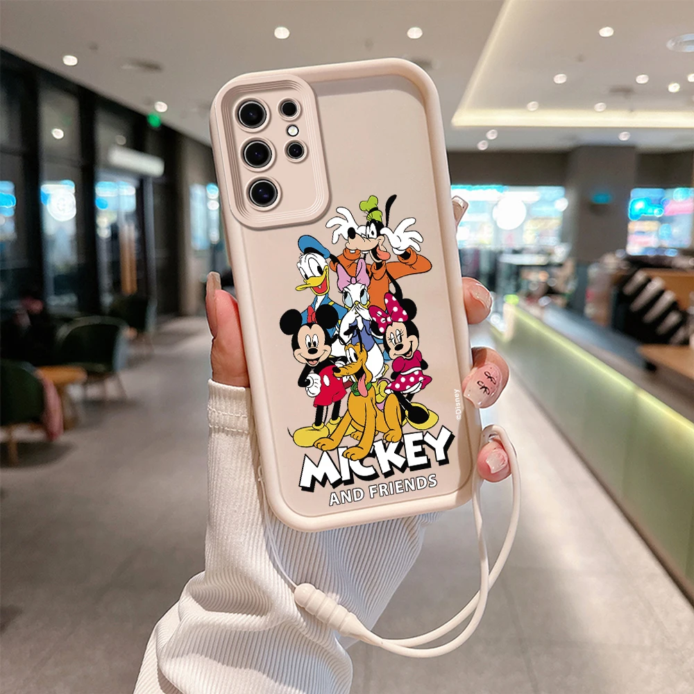Милый чехол для телефона с Микки Маусом из Диснея Samsung S24 S23 S22 S21 Note 20 FE Plus