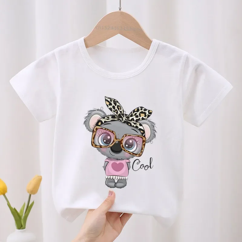 Детская футболка из модала удобная милая детская с мультяшным принтом одежда для