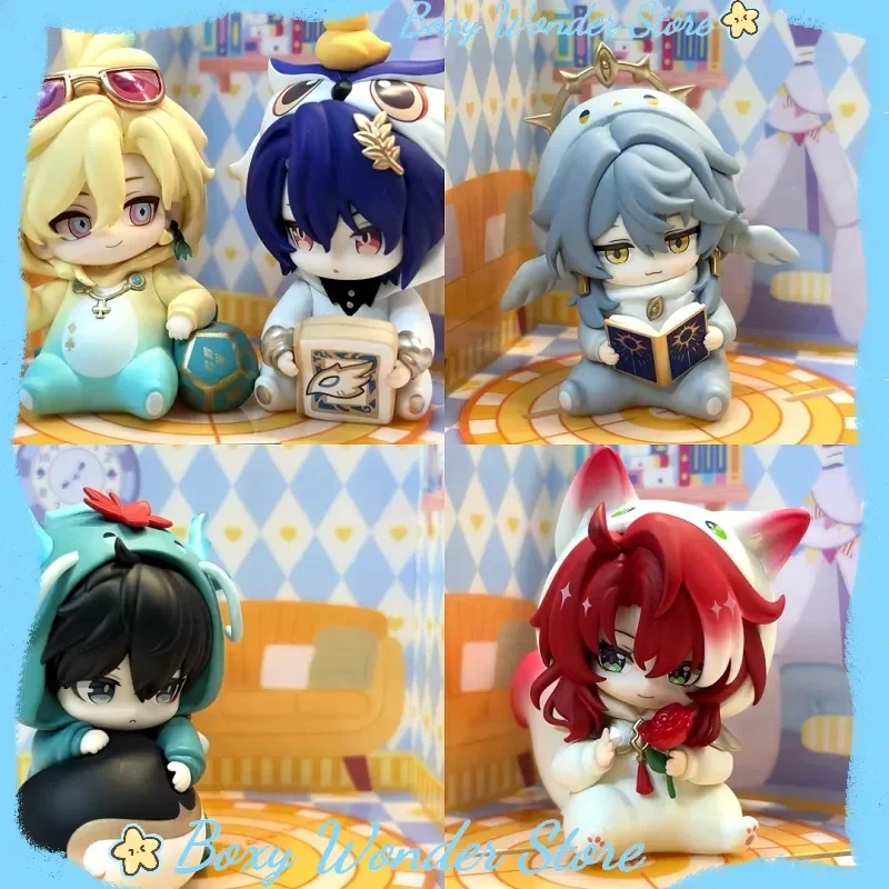 Фото Горячая новинка: Серия фигурок Mihayo Honkai Star Rail для мальчиков, коллекционная аниме-фигурка в слепой коробке, милая Q-версия, украшение для стола, популярная кукла №1