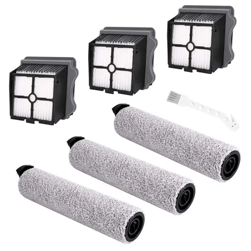 

Replacement Brush Roller and Vacuum Filter Suitable for Tineco IFloor 3/IFloor One S3 Cordless Wet Dry Vacuum Cleaner