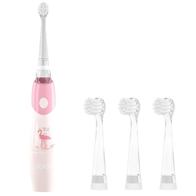 Детская Портативная Ультразвуковая электрическая зубная щетка Seago со