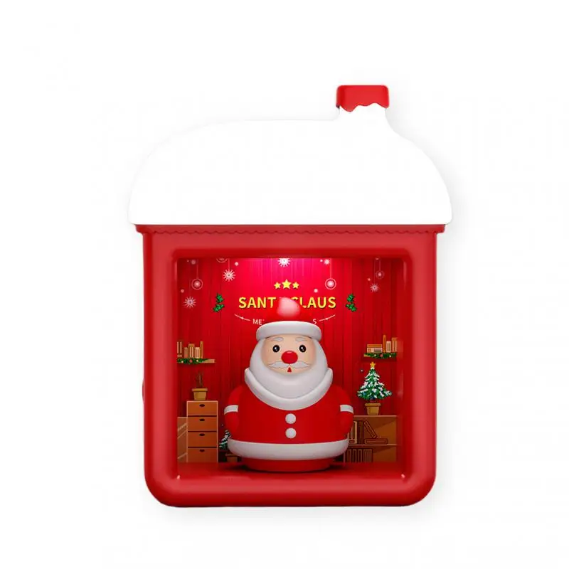 

Christmas Snow House Lamp 900mah Type-c Charging Two Light Colors Two Brightness Options Magnetic Induction Dc 5v / 1a