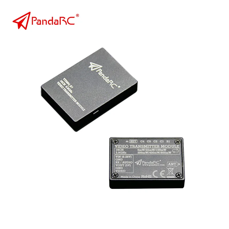 

PandaRC VT5804 Q1 VT5804 X1 5.8G 16CH 6V-26V Voltage input FPV Transmitter Video Transmitter Module For PFV