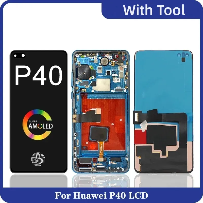 6 1 &quotЖК-дисплей для Huawei P40 LCD ANA-AN00 TN00 NX9 LX4 экран с дигитайзером в сборе дисплей