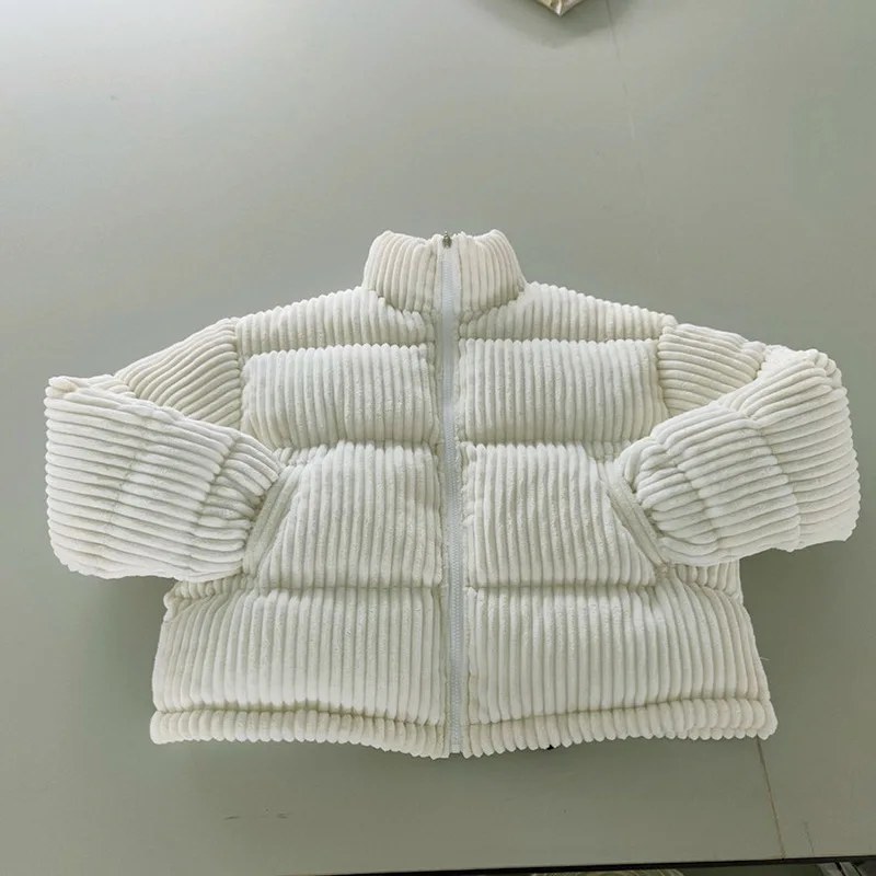 Women's 2022 Fall New Fashion Solid High Neck Long Sleeve Zipper Drawstring Warm Padded Jacket Cotton Coat Top Female All-Match
