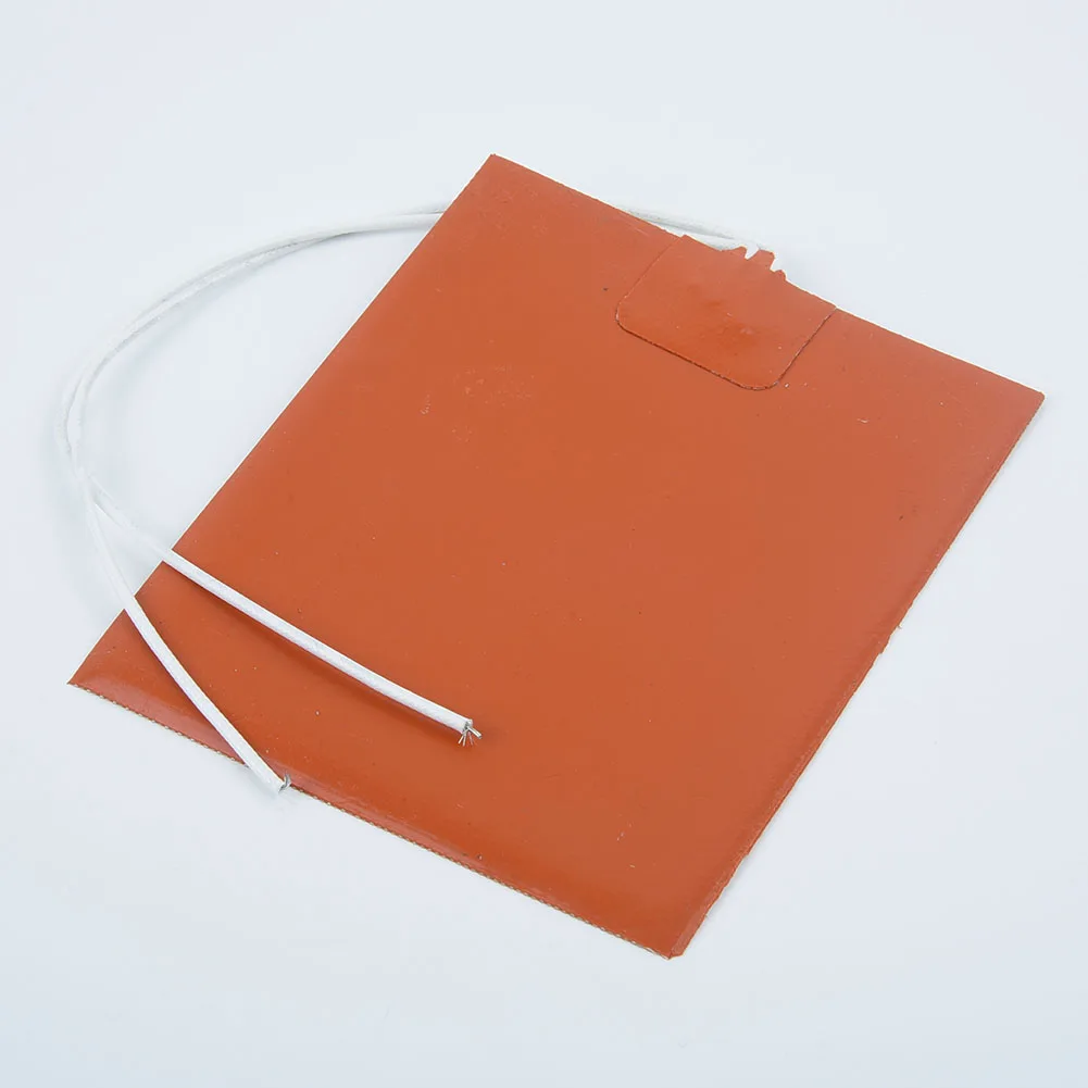 

Convenient Durable Useful Heating pad 100 * 120MM 12V 12W 60degree Celsius Antifreeze Heater Safe Silicone rubber