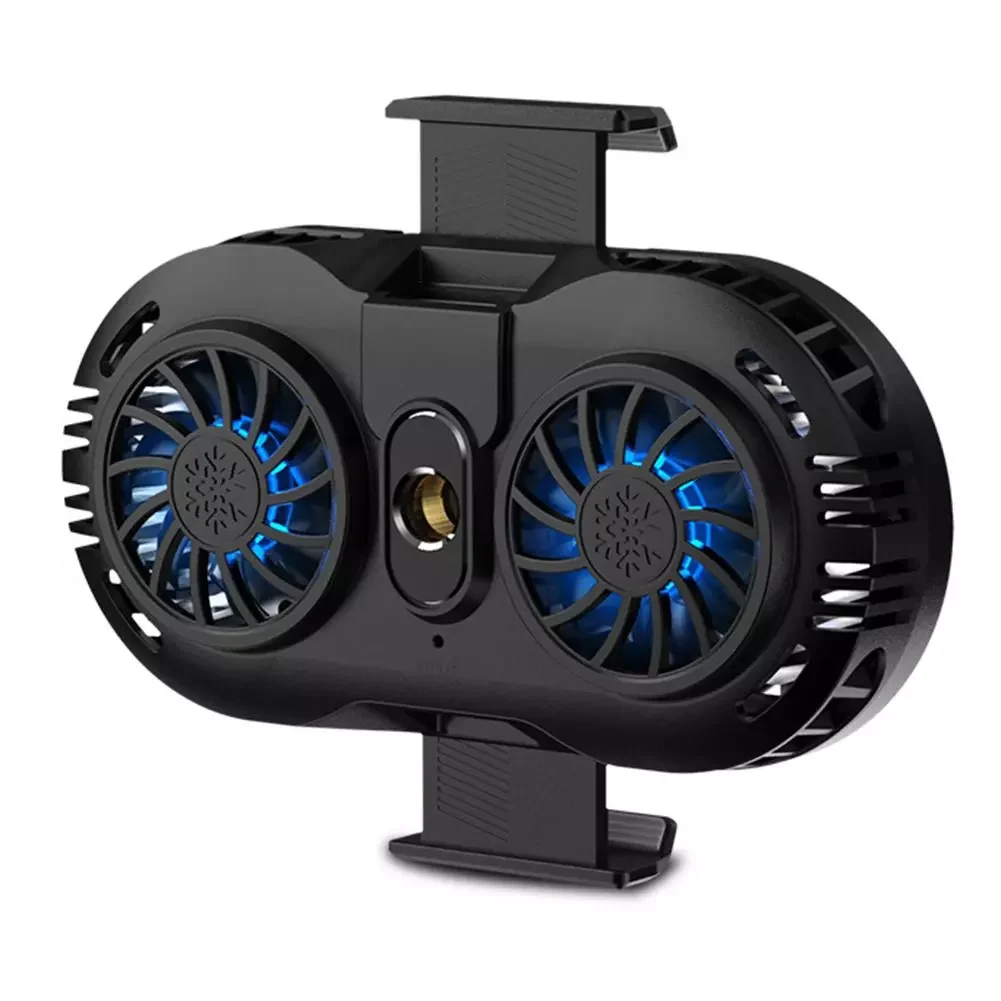 

Mobile Phone Radiator Adjustable Portable Gaming Phone Cooler Cooling Fan Holder Heat Sink Universal For 4-6.5 Inches Phones