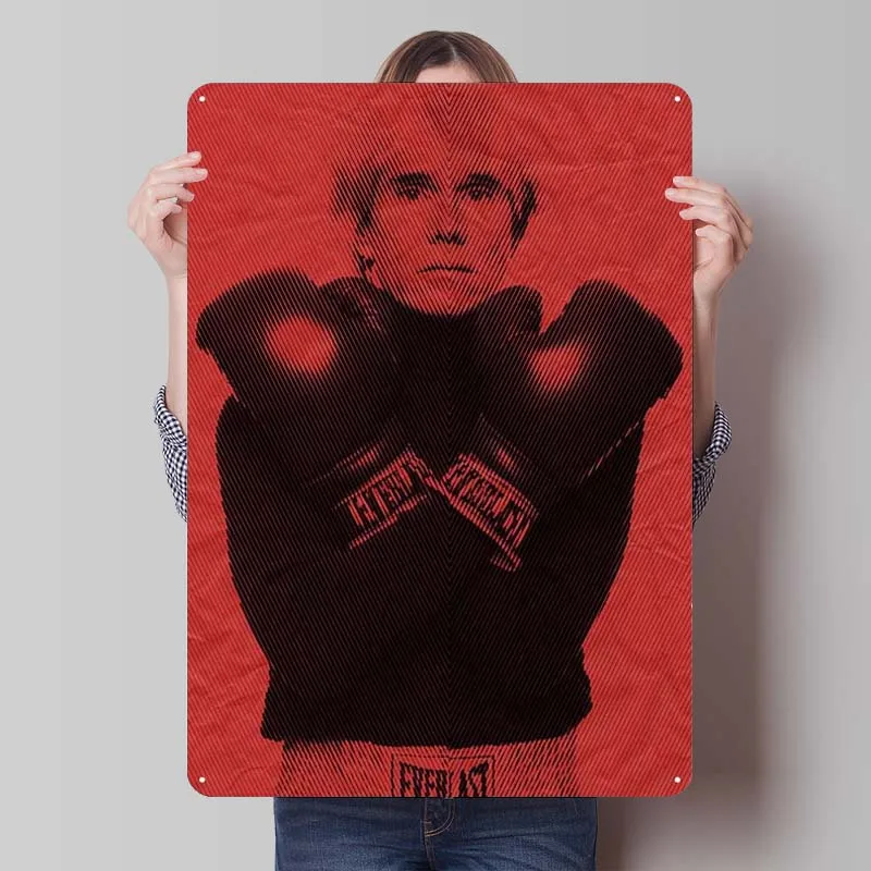 Металлическая муаровая вывеска Энди вархол спортивный постер декор для ванной