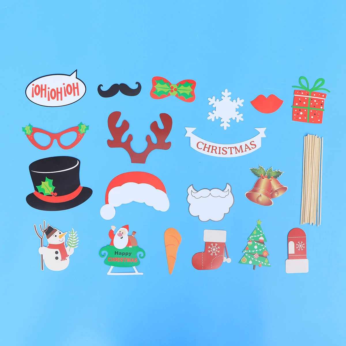 

Props Photo Christmas Booth Selfie Xmassticks Holiday Party Photobooth Prop Frame
