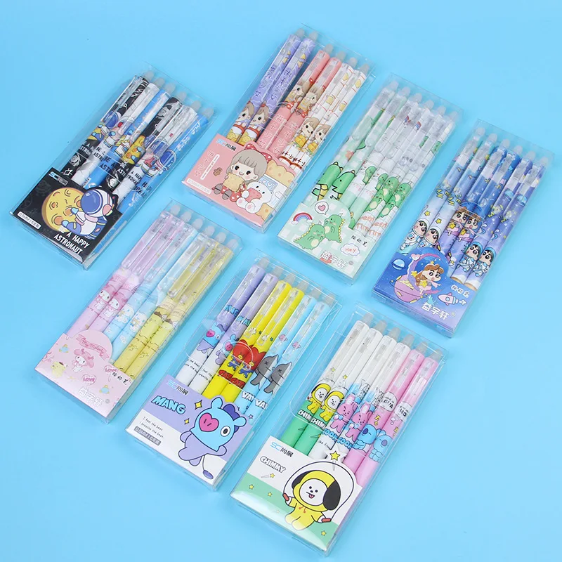 Латы большой емкости стираемая гелевая ручка трение и легко протирать 0 5 мм синий