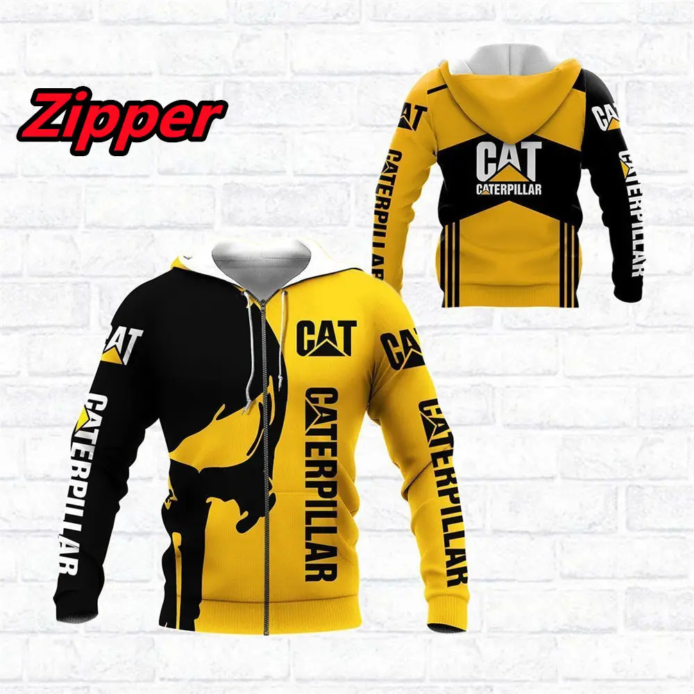 

3d printed hoodie fashion hoodie Harajuku cool coat funny design sweatshirt 2023 summer new men's excavator crawler