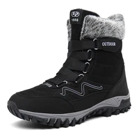 mens fur warm snow boots casual work shoes military sports shoes plus velvet warm rubber ankle boots men boots fashion casual