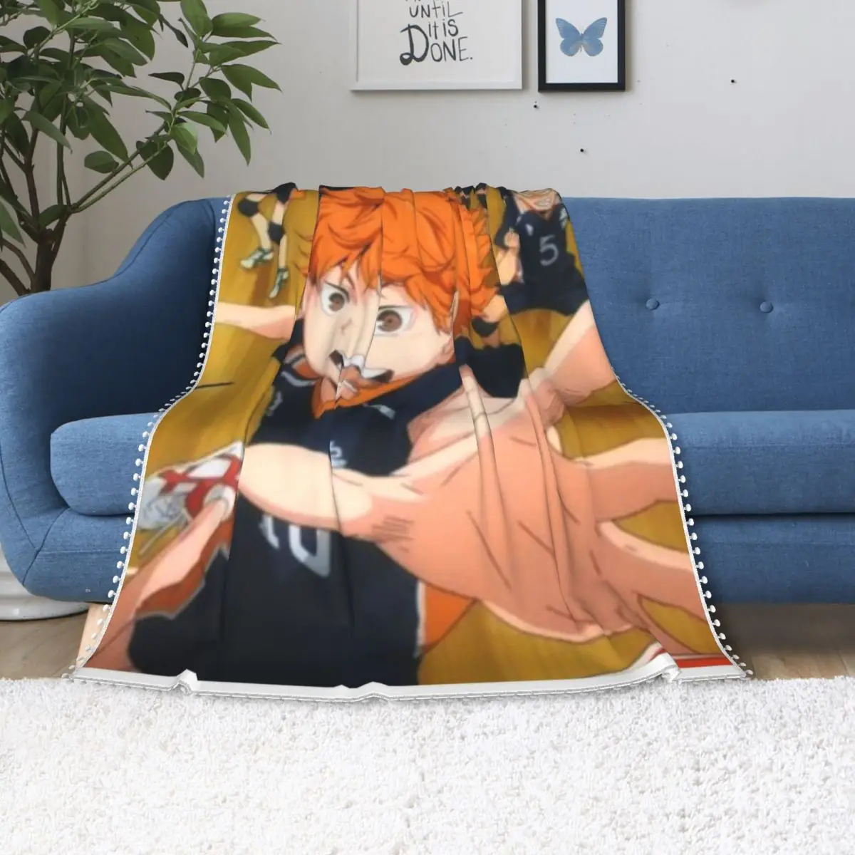 

Haikyuu Karasuno волейбольное одеяло Hinata Shoyo для мальчиков флисовое Походное одеяло супер мягкое модное большое покрывало