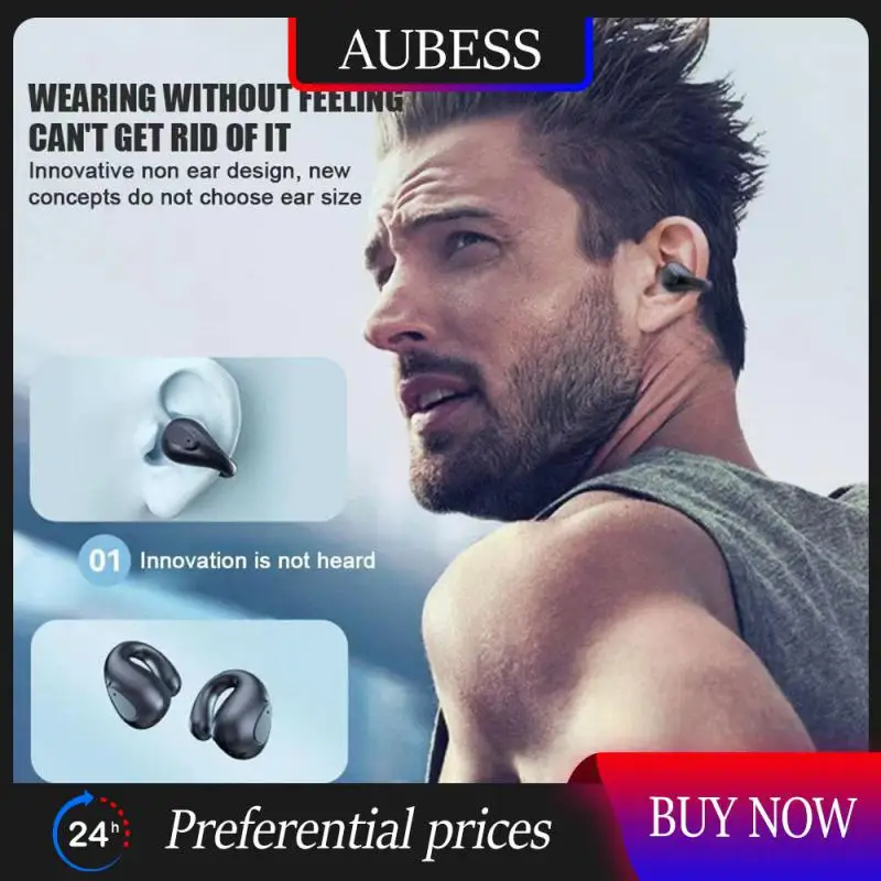 

Type-c Ultra Light Body Wireless Headset Ear Clip Design Earphone Hd Voice Headset Wireless Headset