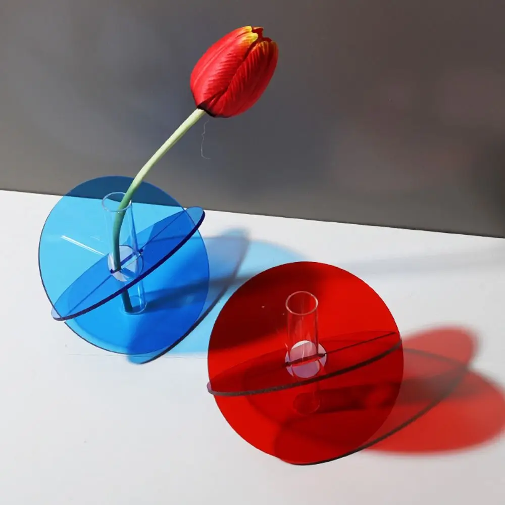 Новая акриловая Цветочная плантация простой цветочный орнамент ваза сделай сам