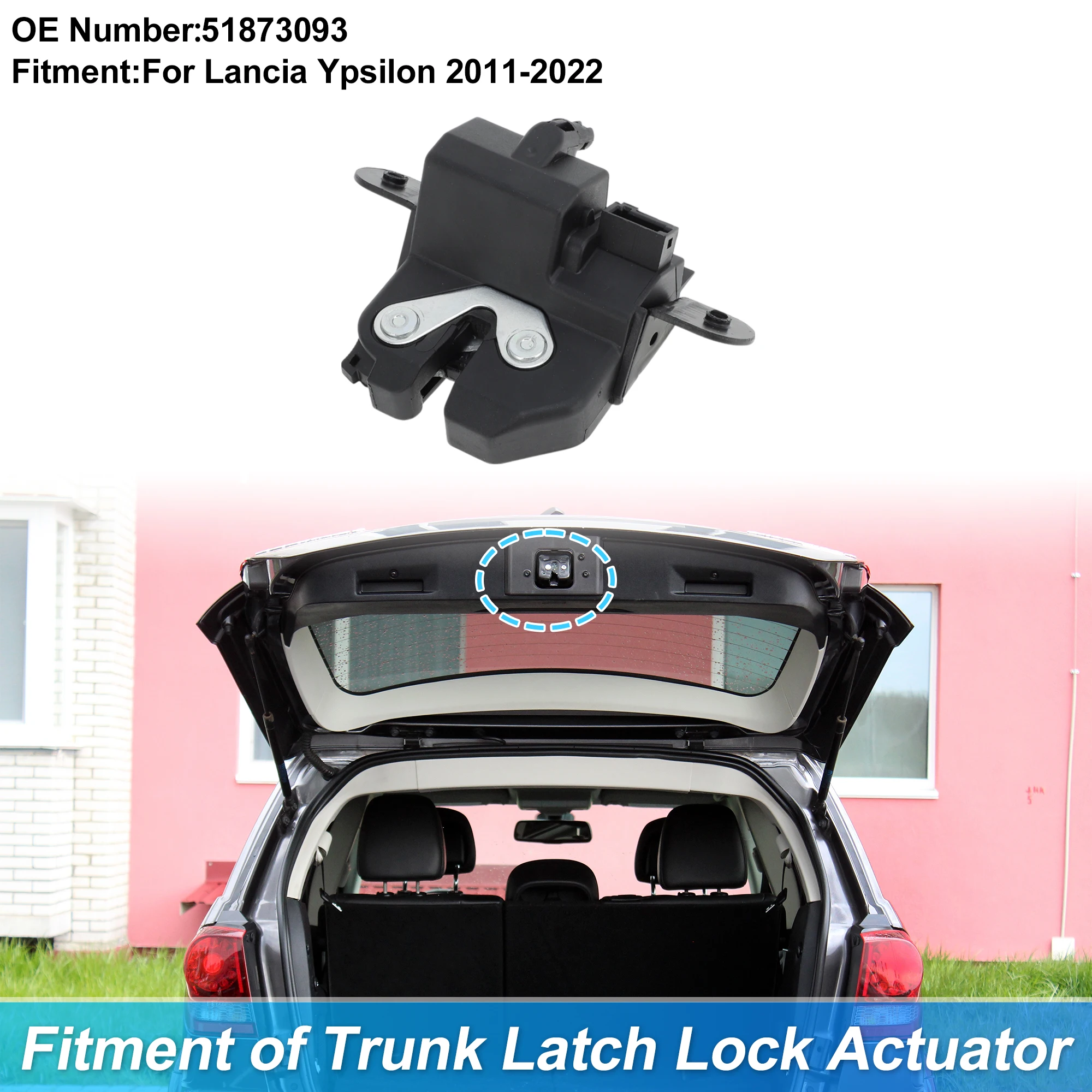 Фото Привод замка заднего багажника UXCELL для Lancia Ypsilon 312 846 2011-2022 No 51873093 №1