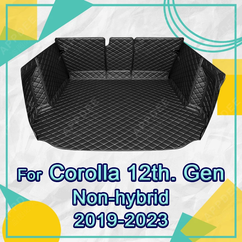 Коврик в багажник с полным покрытием для Toyota Corolla негибридный 12-й. Gen 2019-2023 22 21 20