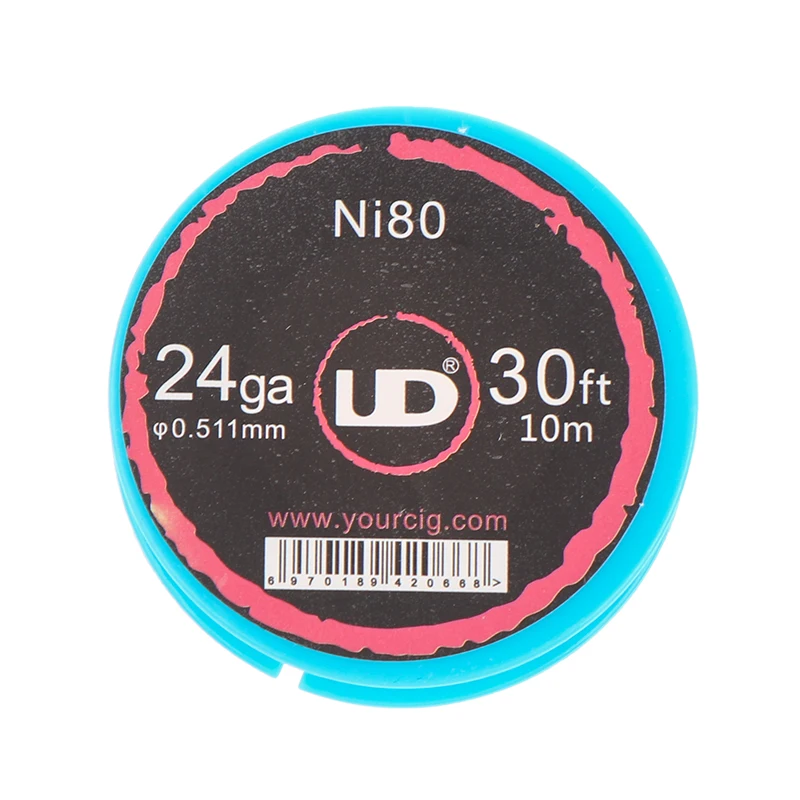 

Ni80 24GA 0.5 Electric Heating Wire UD Heating Wire 10m DIY Atomizer RDA Resistance Wire 30Feet DIY Coil Tools
