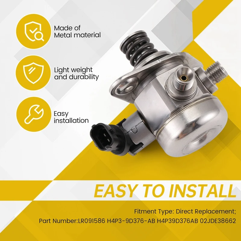 Топливный насос высокого давления LR091586 для Range Rover IV Sport II Evoque Velar 2018-2023 2 0 T H4P39D376AB