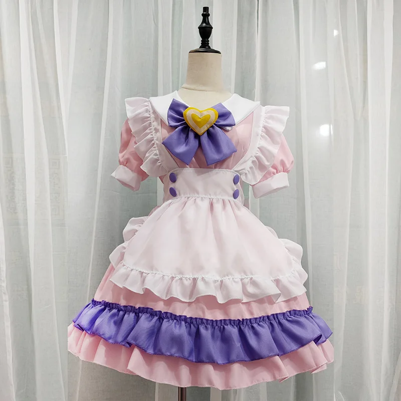 

Mandylandy Japanese Maid Dress Outfits Cospaly Costume Bow for Cute Girl Lolita Dresses Alice Character Cosplay Clothes Kawaii