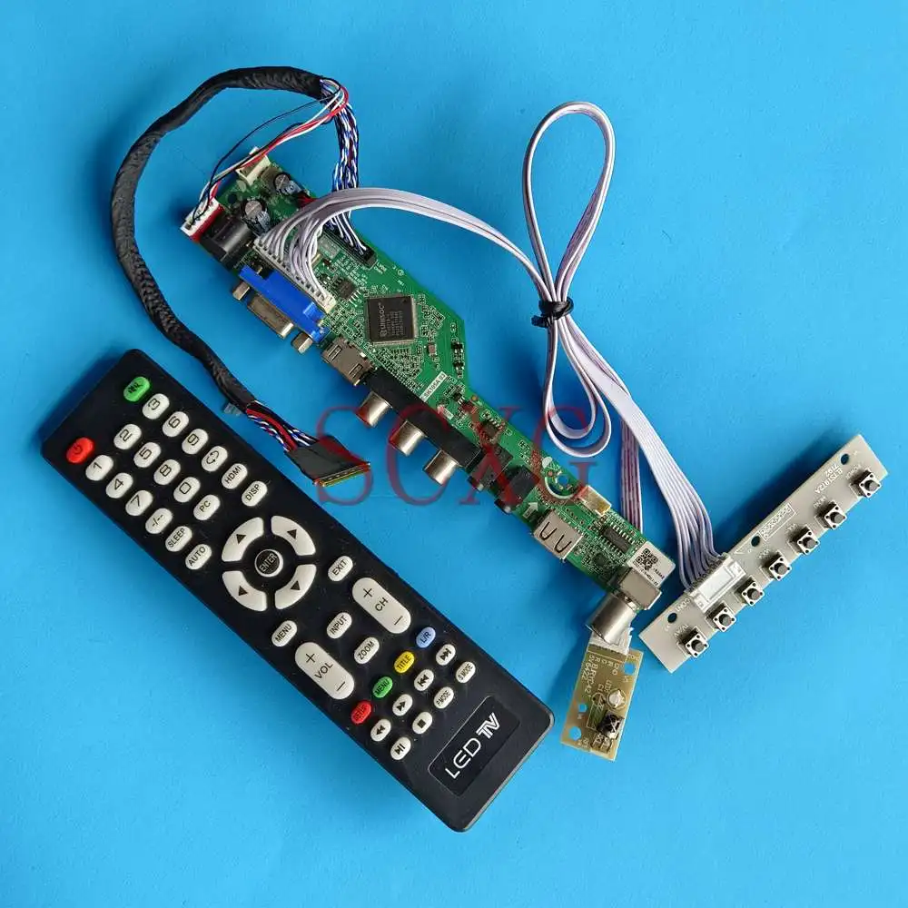 

Fit LTN156AT15-C01 Kit DIY LVDS 40 Pin 15,6 "TV аналоговый сигнал 1366 768 VGA HDMI-совместимый AV USB монитор, плата контроллера ЖК-дисплея