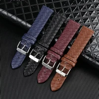 watch band woven pattern 8mm 10mm 12mm 14mm 16mm 18mm 20mm 22mm 24mm replacement leather men watch stap watch strap for women
