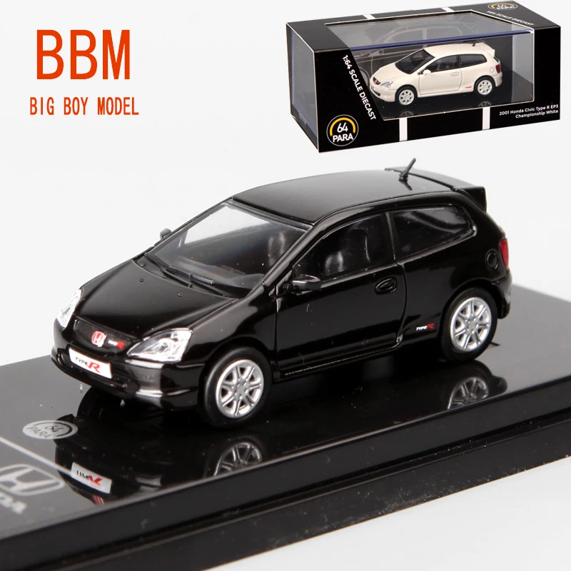 

Коллекционная модель автомобиля 1/64 Honda Type R EP3, коллекционные игрушки из сплава Honda для детей, подарки для мальчиков, статический дисплей
