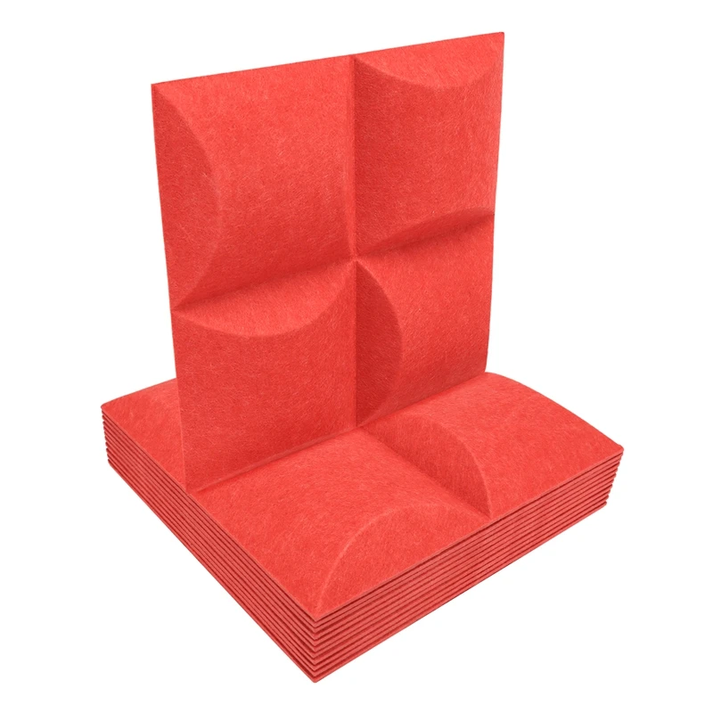 

12Pcs Unique Shape Acoustic Absorption Panel,12X12X0.12Inch Soundproofing Panel,Great For Wall Decoration Acoustic